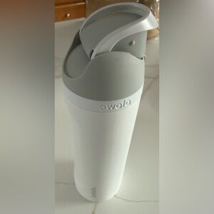 Owala White and Gray Water Bottle